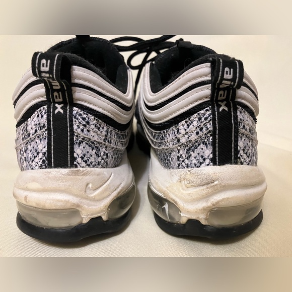 Nike Air Max 97 Cocoa Snake Women's Black/White Sneakers Shoes Size 10 - Picture 4 of 13